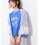 【etsinta】袖レースリメイク切替カレッジTee