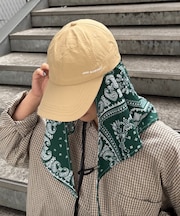 【UNISEX】バンダナ付きナイロンロゴキャップ