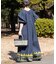 【Aguni】綿麻裾刺繍サロペット