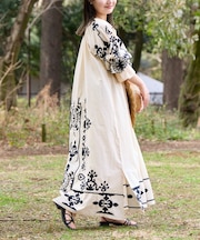 【Aguni】2WAY刺繍ボリュームワンピース