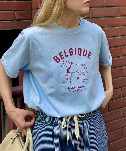 【GEVACO】ホースプリントTEE