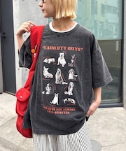 【SOUNDS GOOOOD】パウダー犬プリントTEE