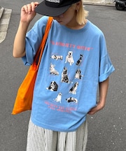 【SOUNDS GOOOOD】パウダー犬プリントTEE