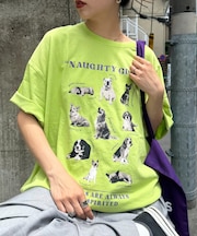 【SOUNDS GOOOOD】パウダー犬プリントTEE