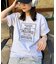 【UNISEX】【プラスサイズあり】スクエア総刺繍ロゴTシャツ