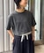 【UNISEX】【プラスサイズあり】スクエア総刺繍ロゴTシャツ