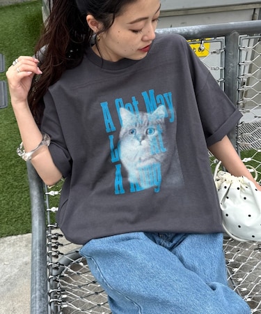 【UNISEX】DOG&CATアソートロゴプリントTee