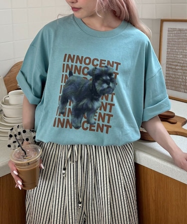 【UNISEX】DOG&CATアソートロゴプリントTee
