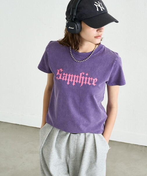 【WEB限定】SAPPFIREキラキラストーンTシャツ