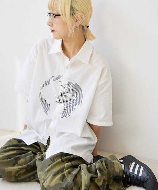 【UNISEX】アソート柄プリントシャツ