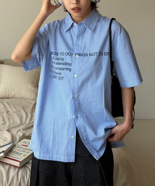 【UNISEX】アソート柄プリントシャツ