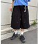 【UNISEX】【プラスサイズあり】アソート柄ブッシュハーフパンツ