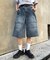 【UNISEX】【プラスサイズあり】アソート柄ブッシュハーフパンツ