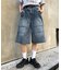 【UNISEX】【プラスサイズあり】アソート柄ブッシュハーフパンツ