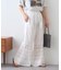 【india】ピンタックレースフレアパンツ