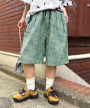 【SOUNDS GOOOOD】ネオンチェックハーフパンツ