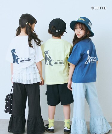 【KIDS】【TYPY×LOTTE板ガム】持続冷感バックロゴクールミントTEE
