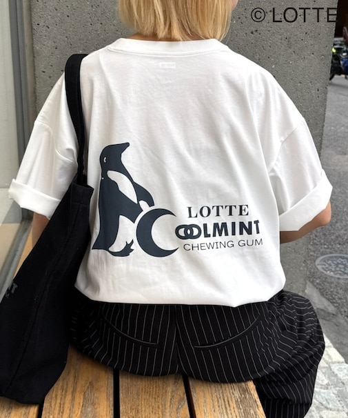 【TYPY×LOTTE板ガム】持続冷感バックロゴクールミントポケットTEE