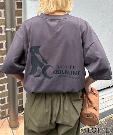 【TYPY×LOTTE板ガム】持続冷感バックロゴクールミントポケットTEE