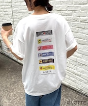【TYPY×LOTTE板ガム】持続冷感バックロゴ板ガム集合ポケットTEE