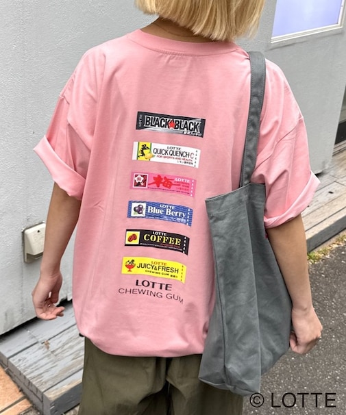 【TYPY×LOTTE板ガム】持続冷感バックロゴ板ガム集合ポケットTEE