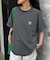 【UNISEX】ピンボーダーワンポイント刺繍ロゴTシャツ