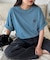【UNISEX】ピンボーダーワンポイント刺繍ロゴTシャツ