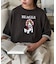 【UNISEX】アニマル柄サマーニット袖切替し配色TEE