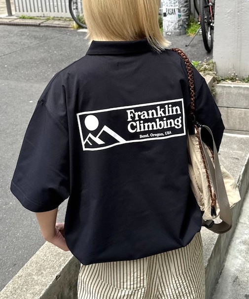 【Franklin Climbing】essentialバックプリントポロシャツ