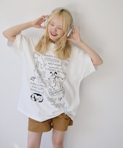 【UNISEX】アソート落書きBIGロゴTEE