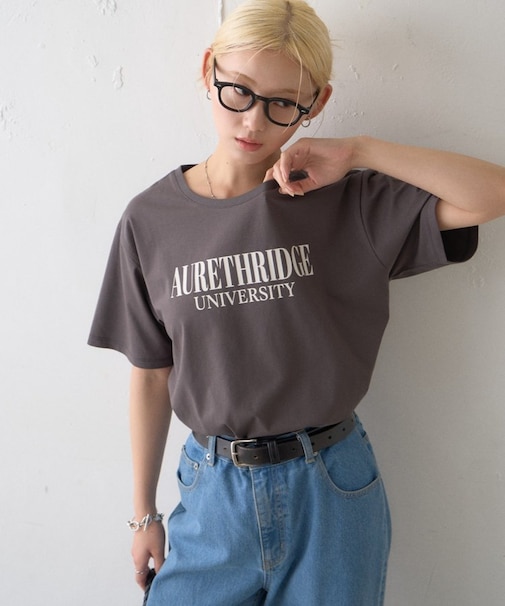 ∴【接触冷感】ロゴプリントTee