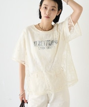 【マルチウェイ】ビスチェ付きレースブラウスTee