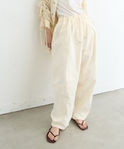 【3サイズ展開/接触冷感】ピコレースツイルバレルパンツ
