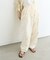 【3サイズ展開/接触冷感】ピコレースツイルバレルパンツ