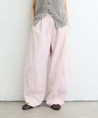 【3サイズ展開/接触冷感】ピコレースツイルバレルパンツ