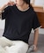 【接触冷感/二の腕カバーも叶う◎】配色ラグラン半袖ニットTee