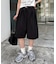 【UNISEX】タックワイドハーフパンツ