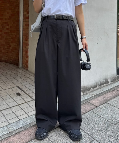 【ユニセックス】エアリーストレッチワイドパンツ