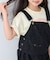 【KIDS】サロペット風スカラップレースセットアップ