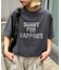 アシッドウォッシュ加工スタッズロゴTEE
