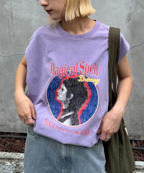【UNISEX】パウダー加工アソート柄ヴィンテージタンクトップ