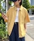 【ユニセックス】フルジップ半袖シャツ