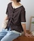 フロントタックレイヤードライクシアーワッフルカーディガン