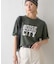 ピグメント加工スラブカレッジロゴTEE