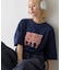 ピグメント加工スラブカレッジロゴTEE