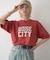 ピグメント加工スラブカレッジロゴTEE
