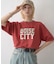 ピグメント加工スラブカレッジロゴTEE
