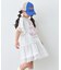 【KIDS】かすれロゴレースレイヤードミニワンピチュニック