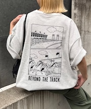 【ユニセックス】OJISAN刺繍バックプリントワッフルTEE