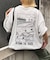 【ユニセックス】OJISAN刺繍バックプリントワッフルTEE